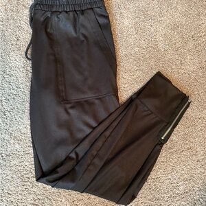 Women’s Six Fifty Black Jogger Pants with Zipper Detail